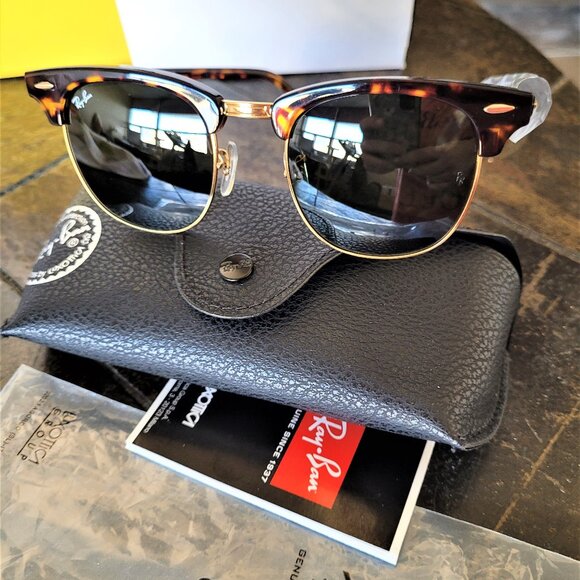 Ray-Ban Unisex RB3016 51" Authentic New Clubmaster Sunglasses - Picture 3 of 8